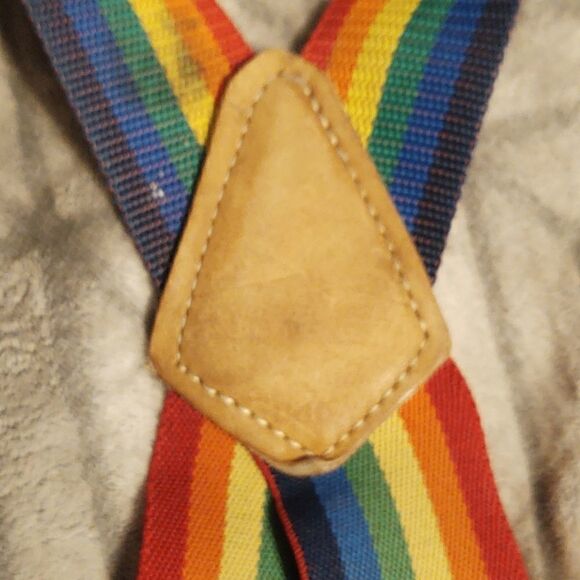 🌈 rainbow hat and suspenders set - Picture 6 of 9